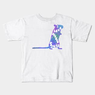 I have attack gerbils (blue watercolour gerbil) Kids T-Shirt